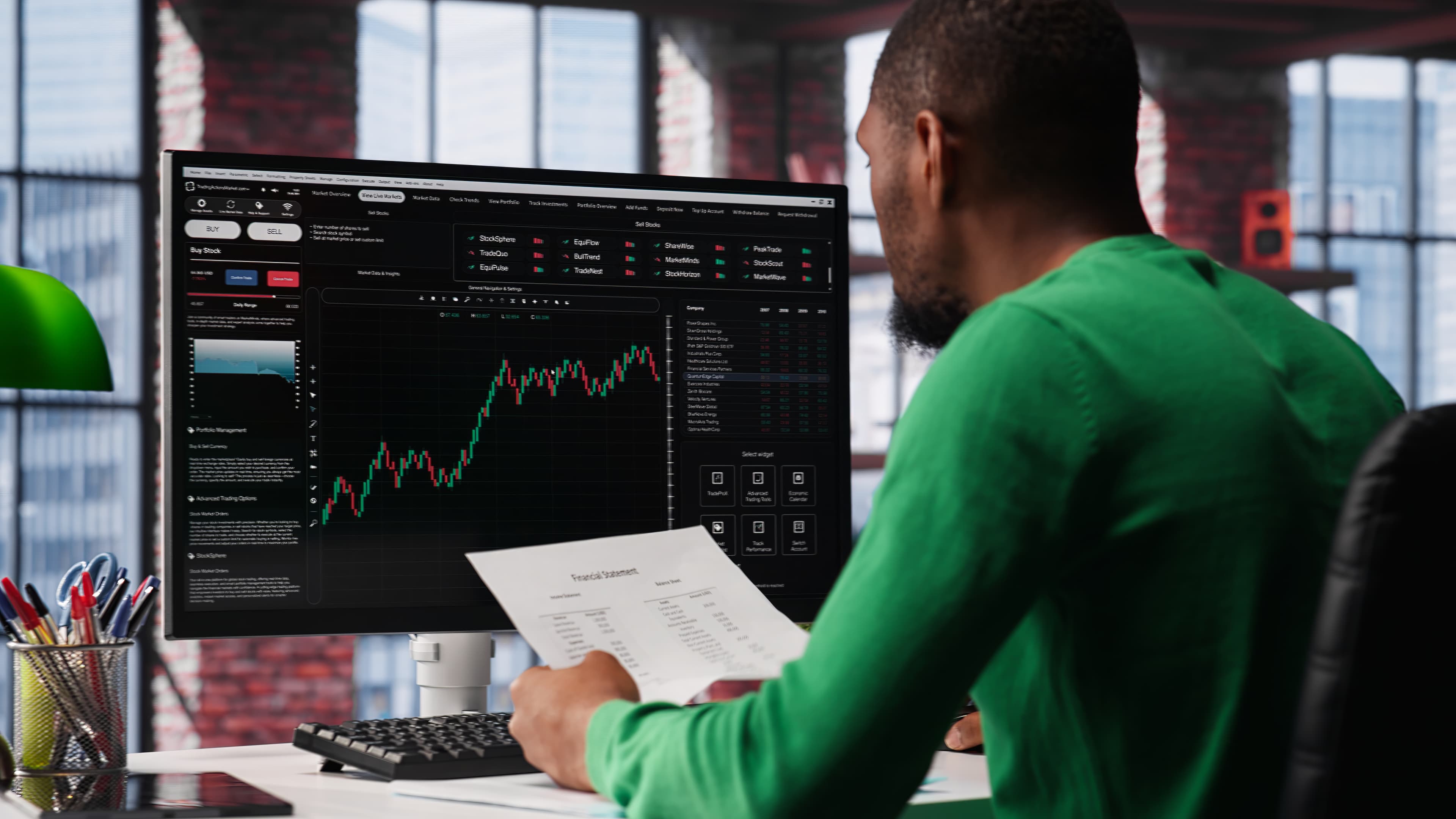 Forex Training Background Slide 1